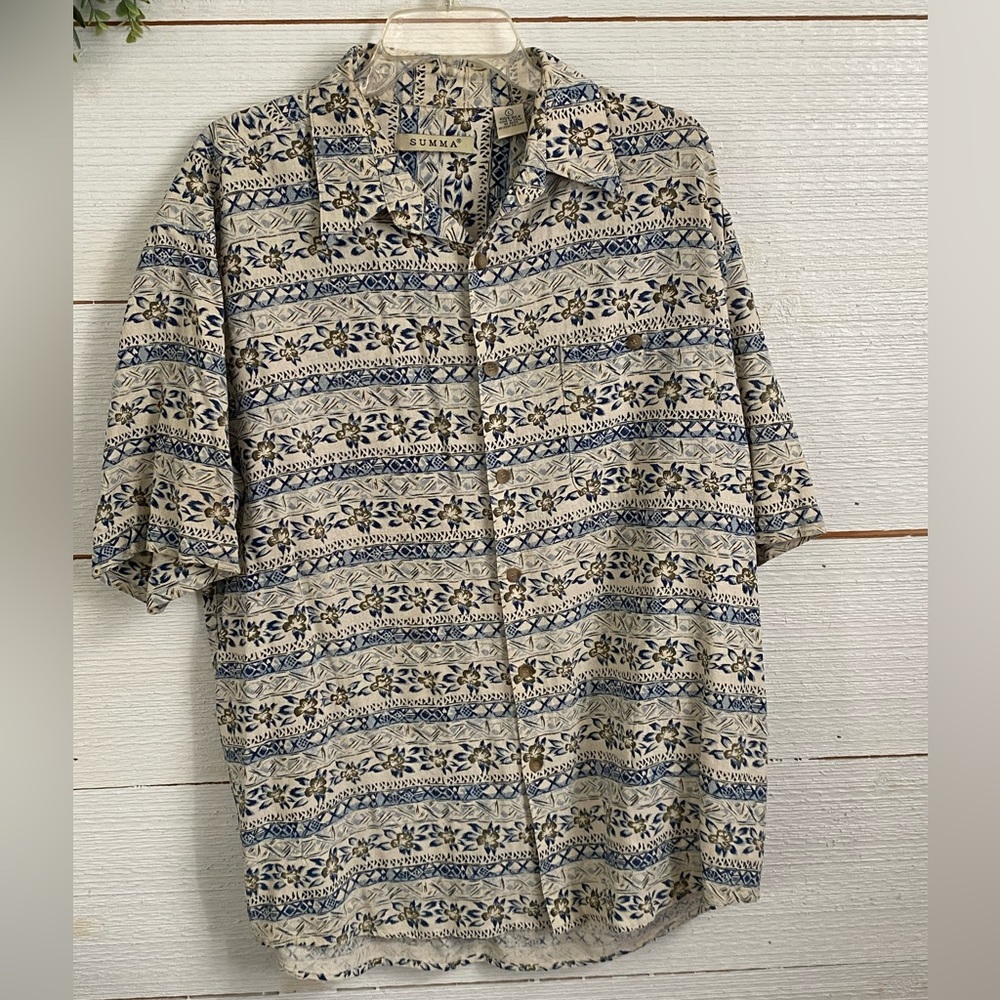 Summa men’s Hawaiian short sleeve shirt